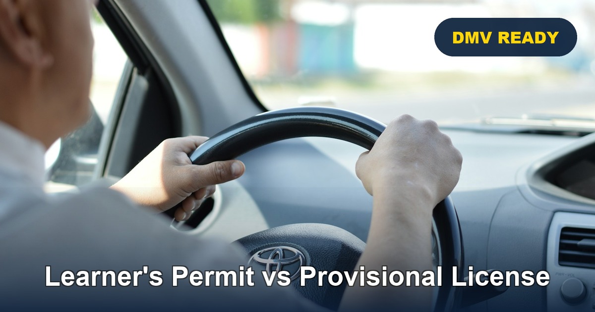 Learner's Permit vs Provisional License | DMV Ready