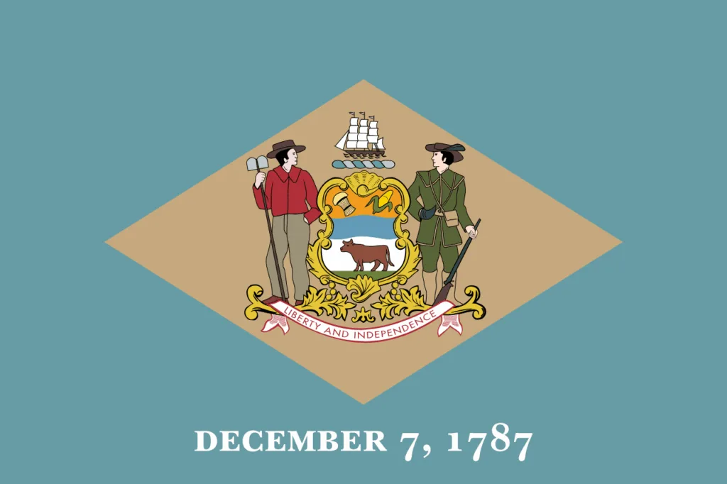 Official flag of Delaware