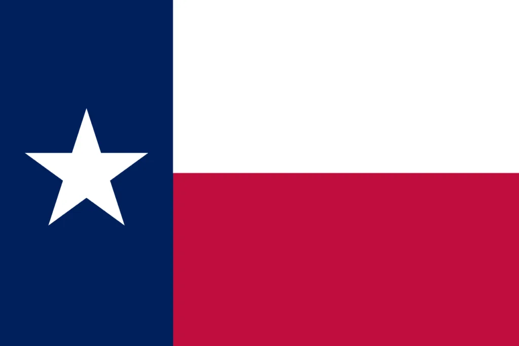 Official flag of Texas