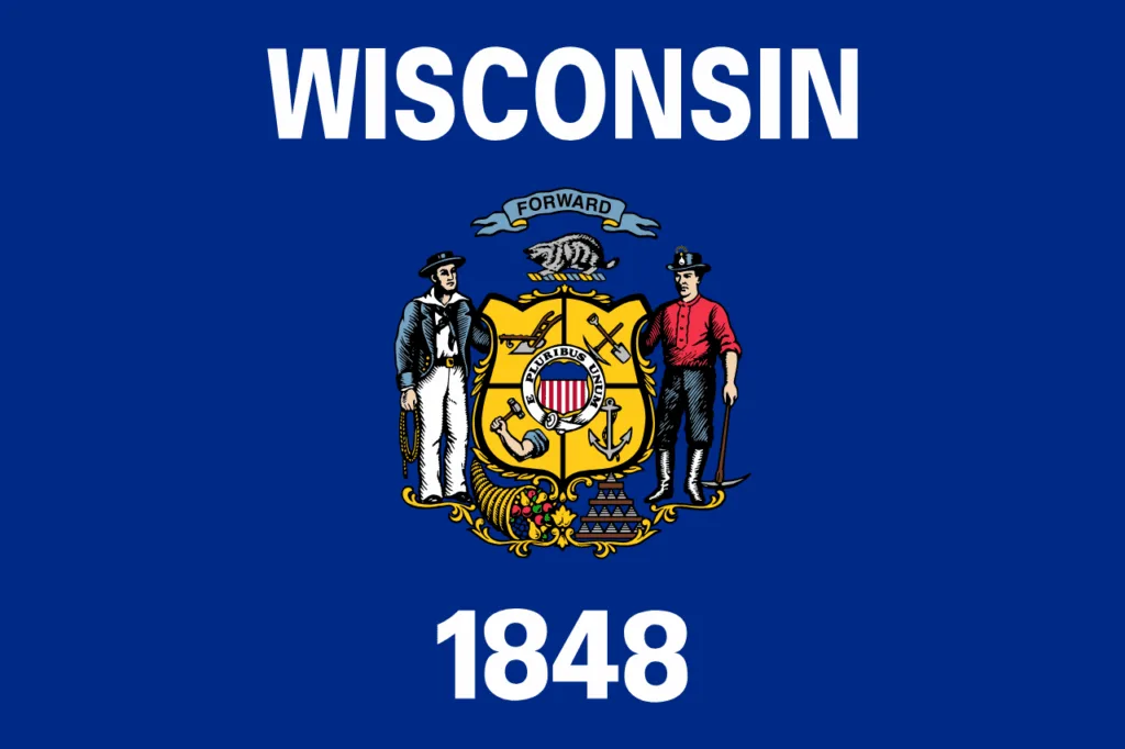 Official flag of Wisconsin